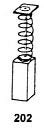 Balais de Charbon Asein 0211 pour Outils Électriques Black & Decker - 6x8x16 mm