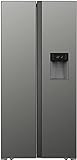 AMSTA - AMSBS605NFX - Réfrigérateur Américain - 622L (402 + 220L) - Total No Frost - Distributeur d'eau - Réservoir à glaçons - Seulement 41dB - L91,1 x H178cm - Finition Inox - Garantie 3 ans