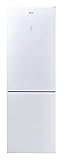 Candy Puro CMGN 6204WN – Réfrigérateur combiné non frosté, moteur inverter, 351 L, hauteur 2 m, éclairage LED, porte-bouteille, 42 dBA, classe A++, verre blanc