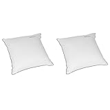 Simmons Lot de 2 oreillers Microgel Moelleux Percale 60x60