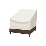 Amazon Basics Lot de 2 housses pour fauteuils lounge à assise profonde, Beige/ brun clair