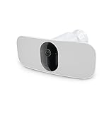 Arlo Pro 3 Floodlight cam, Projecteur LED Extérieur avec camera surveillance sans fil WiFi, 2K, Etanche, Détecteur de mouvements, Essai gratuit de 90 jours inclus pour le Arlo Secure, Blanche, FB1001