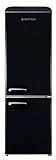 GEDTECH Refrigerateur combiné vintage GCBV310BL - Couleur Noir - Capacité 310 L - Classe E