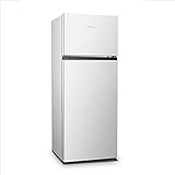 Hisense RT267D4AWF Réfrigérateur - Pose libre, 206L, LED, 221 kWh/An2 portes, Blanc, Classe F