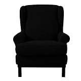 E EBETA Housses de fauteuils Housse de Canapé Extensible, Revêtement de Canapé Relax élastique (Noir)