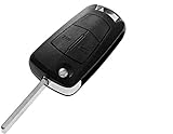 RSFOW Uncut Télécommande à 2 Boutons pour clé à Distance Compatible avec Opel Opel Corsa Astra Vectra Zafira sans puces Flip 3 Button