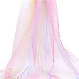 MAQIONGFEN Tulle Fabric Coloré Rainbow imprimé Tulle Tulle Couture Douche Baby Douche Tutu Jupe Princesse Robe de Mariage Décoration de fête de Mariage (Color : NO.1, Size : 1pc)