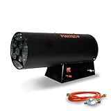 Canon à chaleur au gaz FUXTEC GH33-33 kW puissance de chauffage, 1000 m³/h débit d’air chaud, chauffage industriel gaz butane - propane (IMPORT ALLEMAGNE)