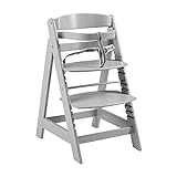 roba Chaise haute évolutive 'Sit Up Click', chaise haute qui suit la croissance de votre enfant, de chaise haute dévient chaise, avec une fermeture à 'clic' innovante, gris.