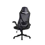 Chaise de bureau ergonomique avec accoudoir ajustable Support lombaire Appuie-tête et maille respirante for la peau (Couleur: Noir) kangdongxu (Color : Black)