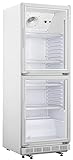 METRO Professional Réfrigérateur à boissons double porte GSC2360DD, 347L, froid ventilé, blanc, bar, restauration