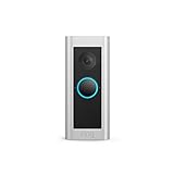 Ring Video Doorbell Pro 2 par Amazon, Vidéo HD en plan moyen, détection de mouvements 3D, installation raccordée, avec essai gratuit de 30 jours à l'abonnement Ring Protect