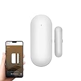 PGST Kit alarme maison sans fil, capteur pour portes et fenêtres WiFi, détection intelligente de l'état de porte, avertissement au téléphone, fonctionne avec Smart Life app