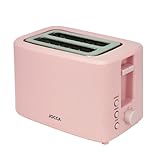 JOCCA - Grille-Pain 2 Tranches Sweet Pink Line| Toaster| 7 Niveaux de Grillage| Fonctions Décongélation, Réchauffage et Annulation| Pour Différents Types de Pain| 700W| Rose