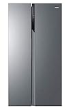 Refrigerateur Americain - Frigo HAIER HSR3918FNPG - - 504L (337+167) - Froid ventilé - L90,8 x H177.5 cm - Inox