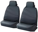 Cosmos Hi Back Extra 53302 housses de siège de voiture à ajustement universel pour paires de sièges avant, tissu résistant à la déchirure, adapté aux véhicules commerciaux, gris