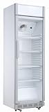 METRO Professional GSC2360C Réfrigérateur à porte en verre avec serrure et clé 4 étagères réglables Blanc 347 l