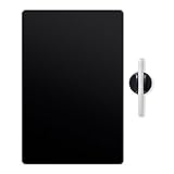 Balvi Tableau frigo Noir Couleur Noir Magnétique avec Un Stylo et Une Gomme Plastique PP 42 x 30 cm