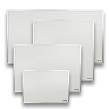 AUROM Sonplex – chauffage infrarouge, 300-1100 W, radiateur electrique salle de bain, panneau de chauffage mural, interieur, aluminium, léger, blanc (300 W)