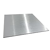 Panneau Composite Aluminium Brossé 2 mm. Plaque alu avec au Centre un Polyéthylène (PVC). Aluminium Composite Brossé 2 mm d'épaisseur - 30 x 10 cm (300 x 100 mm)