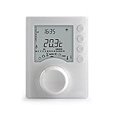 Delta Dore Thermostat programmable filaire Tybox 1127 pour chaudière, pompe à chaleur et poêle à bois. Programmation | Gestion du chauffage - 6053006