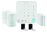 Honeywell Home HS330S Pack alarme sans fil pour appartement avec commande intelligente Smart Security, Blanc