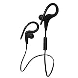 SHUERZI Écouteur de Voix Haute définition de la Voix imperméable de Sport Intra-auriculaire avec écouteur Bluetooth stéréo avec Micro (Color : White)