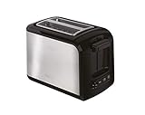 Tefal TT410D10 Grille-pain Toaster Express 2 fentes 850W Décongélation Réchauffage 7 Niveaux de Dorage Inox et Noir