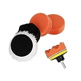 Accessoires pièces 3 pouces éponge tampons de polissage Kits tampon de polissage en laine pour polisseuse voiture épilation M10 perceuse adaptateur Joint ventouse (Color : China)