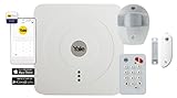 Yale SR-2100i – Alarme Maison Connectée Lite, Système Anti Intrusion Sans Fil : Sirène 104dB + Détecteurs de Mouvement + Ouverture | Notifications Push, Email et SMS