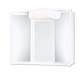 JOKEY armoire à glace Angy - Largeur 59 cm – blanc – avec éclairage - blanc – miroir de salle de bain