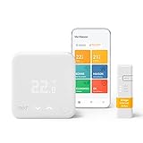 tado° Kit de Démarrage Thermostat Intelligent Filaire V3+ – Thermostat connecté pour chaudière et chauffage au sol – Installation facile – Compatible avec Alexa, Google Assistant et Siri