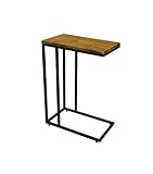 ASPECT Bellini Table d'appoint en Bois pour Ordinateur Portable, d'ingénierie, Vintage/Noir, 46x26x66,5(H) cm