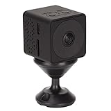 Caméra de Sécurité Intérieure Intelligente, 1080P Mini WiFi Smart Home Surveillance Cam avec Détection de Mouvement à Distance 140 ° Grand Angle Rechargeable pour(Batterie au lithium 1100mAh)