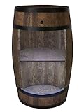 Tonneau En Bois Avec éclairage LED - Armoire Bar Meuble Rangement Bouteille Alcool - Casier à Vin,Whisky, Bière et Boissons - Organisateur d'Armoires d'Alcool - 80 cm De Haut (Wenge)
