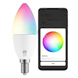 Ampoule Bougie WiFi Intelligente C372C - Smart Bulb Décorative Couleur Connectée pour Économie d'Énergie - Contrôlable Depuis Smartphone, Alexa et Google Home - Support E14 et Puissance 5W - Chuango