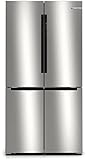Bosch KFN96VPEA - Série 4 Réfrigérateur multi-portes congélateur en bas - 605 L - 183 x 91 (H x L) - Inox anti trace de doigts