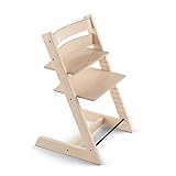 TRIPP TRAPP® Chaise Haute – Chaise haute avec dossier pour bébé ergonomique et évolutive pour toute la vie – Couleur: Naturel