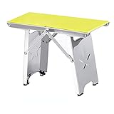Tabouret de Camping, Pliant Samll Chair Samll Tabouret de Camp portatif pour Le Camping Pêche Randonnée Jardinage et Plage, Siège de Camping, Tabourets Max Charge 330lbs (Color : Yellow)