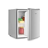 KLARSTEIN Scooby Mini réfrigérateur - système EcoExcellence, CEE E, capacité de 40L, régulateur de température, étagère amovible, compartiment bouteille jusqu'à 2l, 41 dB, argent