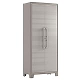 KETER | Armoire haute Gulliver - EPACK, Beige/Sable, Cabinets, 80x44x182 cm