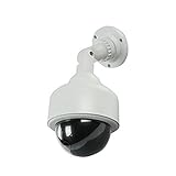 ELEAR™ 1 X Fausse sécurité fictive Caméra CCTV imperméable à l'eau IR LED Lumière clignotante Clignotante Surveillance intérieure extérieure