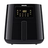 Philips HD9280/90 Airfryer XL Essential (Hot Air Fryer, 2000W, 1200g Capacity, Digital Display, WiFi Connected) Black