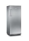 SEVERIN Réfrigérateur armoire, AutoDefrost, Pose libre, Longueur 60cm, 254L, Classe F, 131 kWh/an, Veggibox incluse, Inox, KS 9788