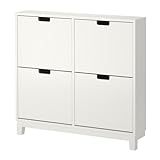 IKEA STALL - Shoe cabinet with 4 compartments, white - 96x90 cm by Ikea