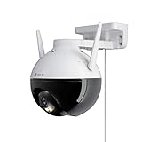 EZVIZ C8C 1080P Caméra Surveillance WiFi Extérieure avec Vision Nocturne en Couleur, Caméra Exterieur 360° Pan/Tilt en 2.4G Wifi, Etanche IP65, Détection de Forme Humaine IA, H.265, Alexa Compatible