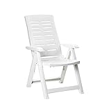 Chaise pliante multifonction couleur blanche 60 x 61 x 109 cm