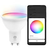 Ampoule LED WiFi Intelligente GU10C - Smart Bulb de Couleur Connectée pour Économie d'Énergie - Contrôlable Depuis Smartphone, Alexa et Google Home et Siri - Support GU10 et Puissance 5W - Chuango