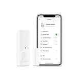 SwitchBot Capteur de Contact de Porte - Détecteur d'Alarme de Fenêtre et de Porte, Système de Sécurité sans Fil pour Maison Connectée, Ajouter Hub Mini pour Le Rendre Compatible avec Alexa Vert
