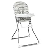 Chaise haute pour bébé pour bébé à rayures grises
